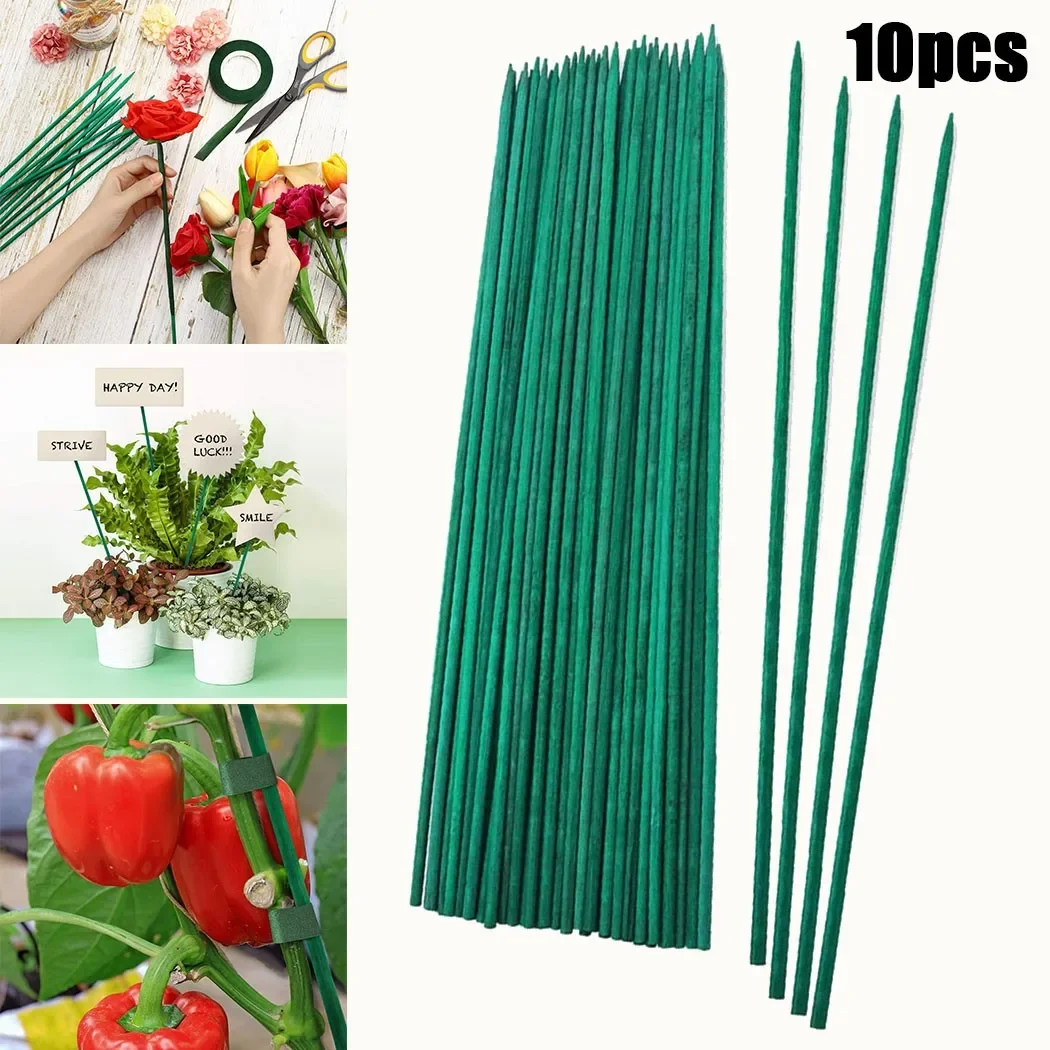 Gardening Tools Green - 10pcs 40cm Green Bamboo Plant Stake