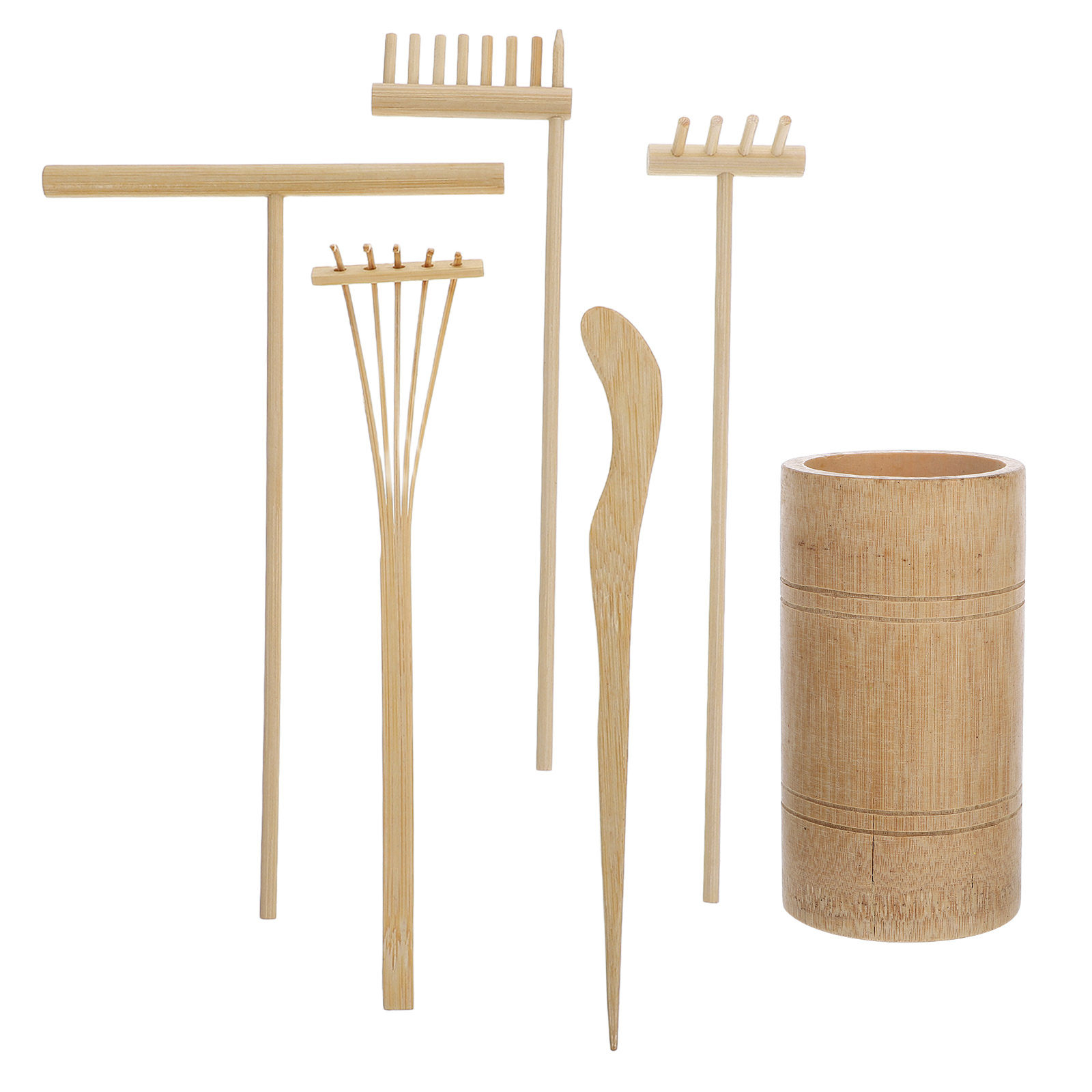 1Set Zen Sand Rake Set Bamboo  - Zen Gardening Tools review and price