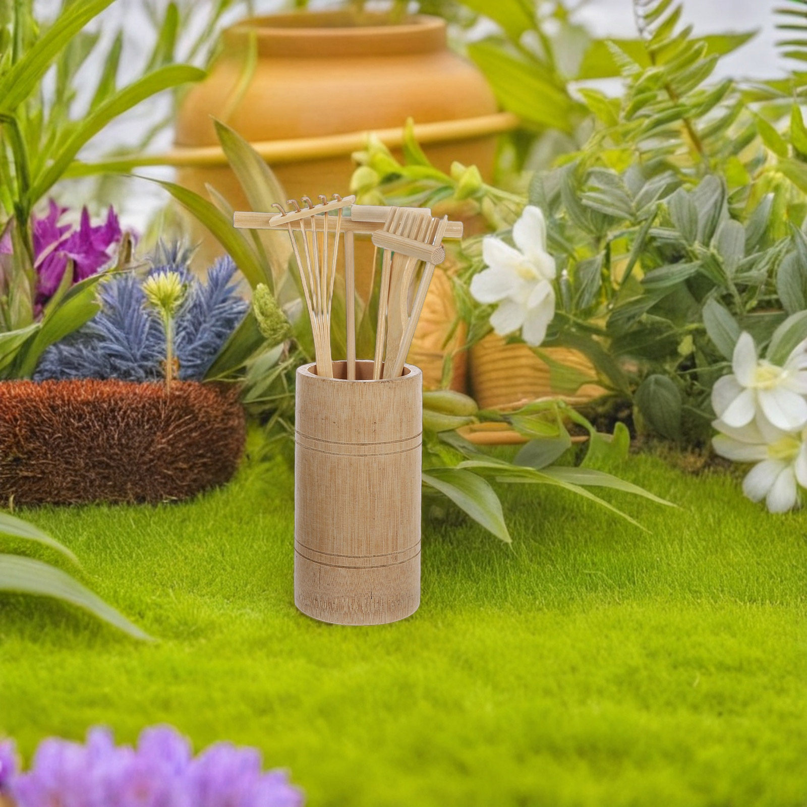 1Set Zen Sand Rake Set Bamboo  - Zen Gardening Tools review and price