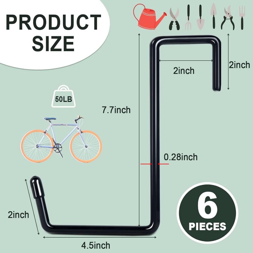 Larg 2/3/4/6/9 PCS Garage Hook - Gardening Tools Required review and price