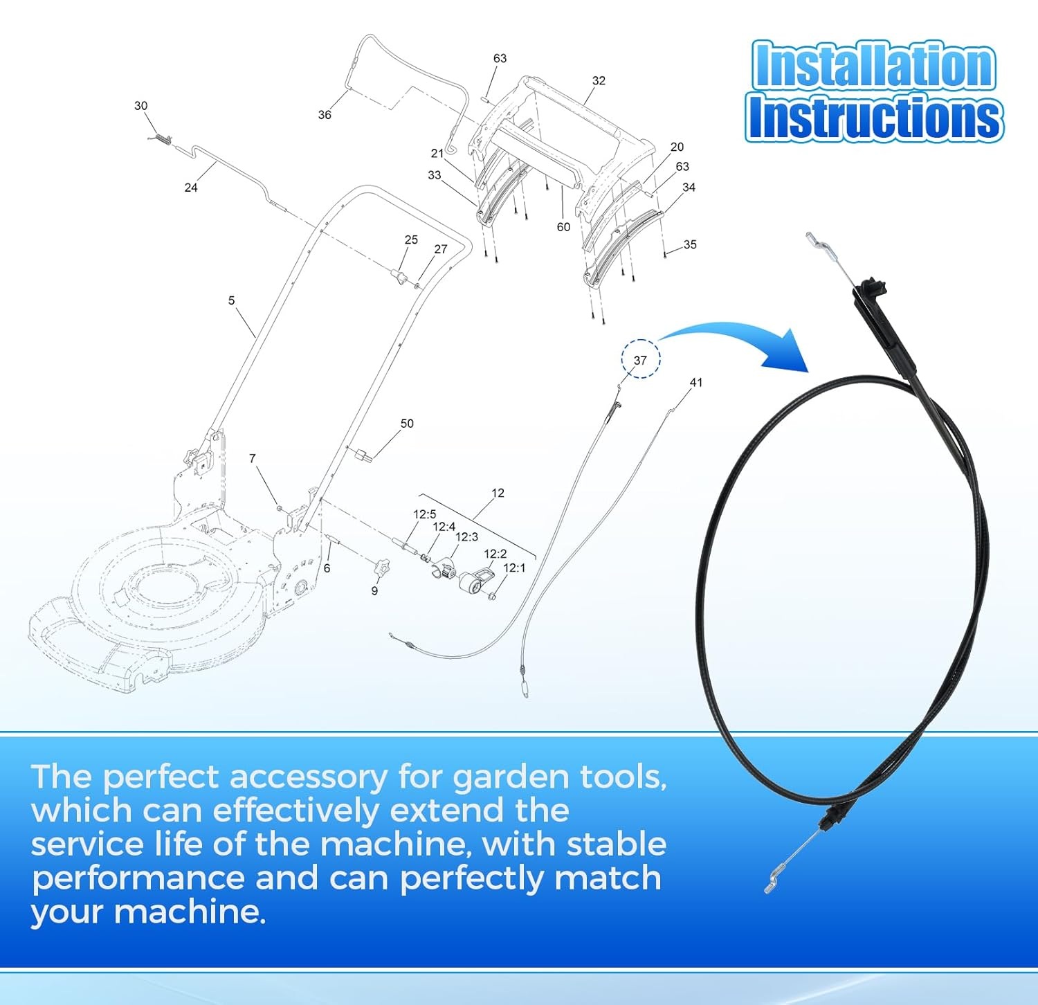 139-6594 PP B&S Brake Cable fo - Gardening Tools B&Q review and price