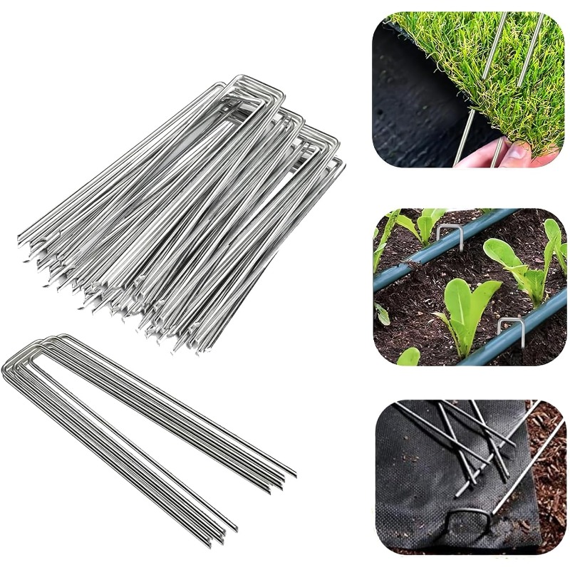 10 Pcs U-shaped Garden Nails A - Gardening Tools Used review and price
