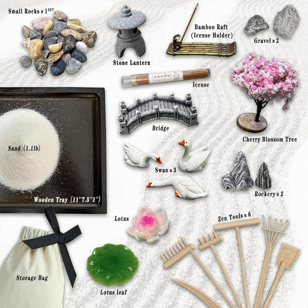 SRAYW Zen Garden Kit For Desk  - Zen Gardening Tools review and price
