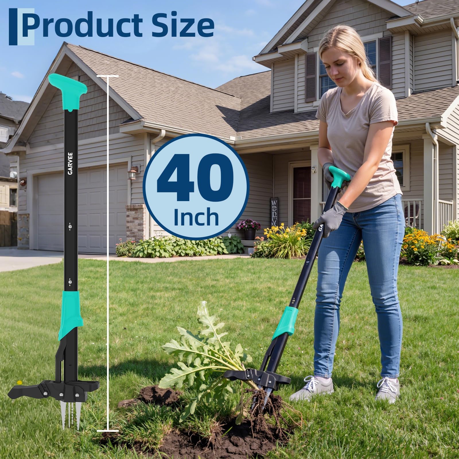 Long Handle Stand Up Weed Pull - Gardening Tools Green review and price