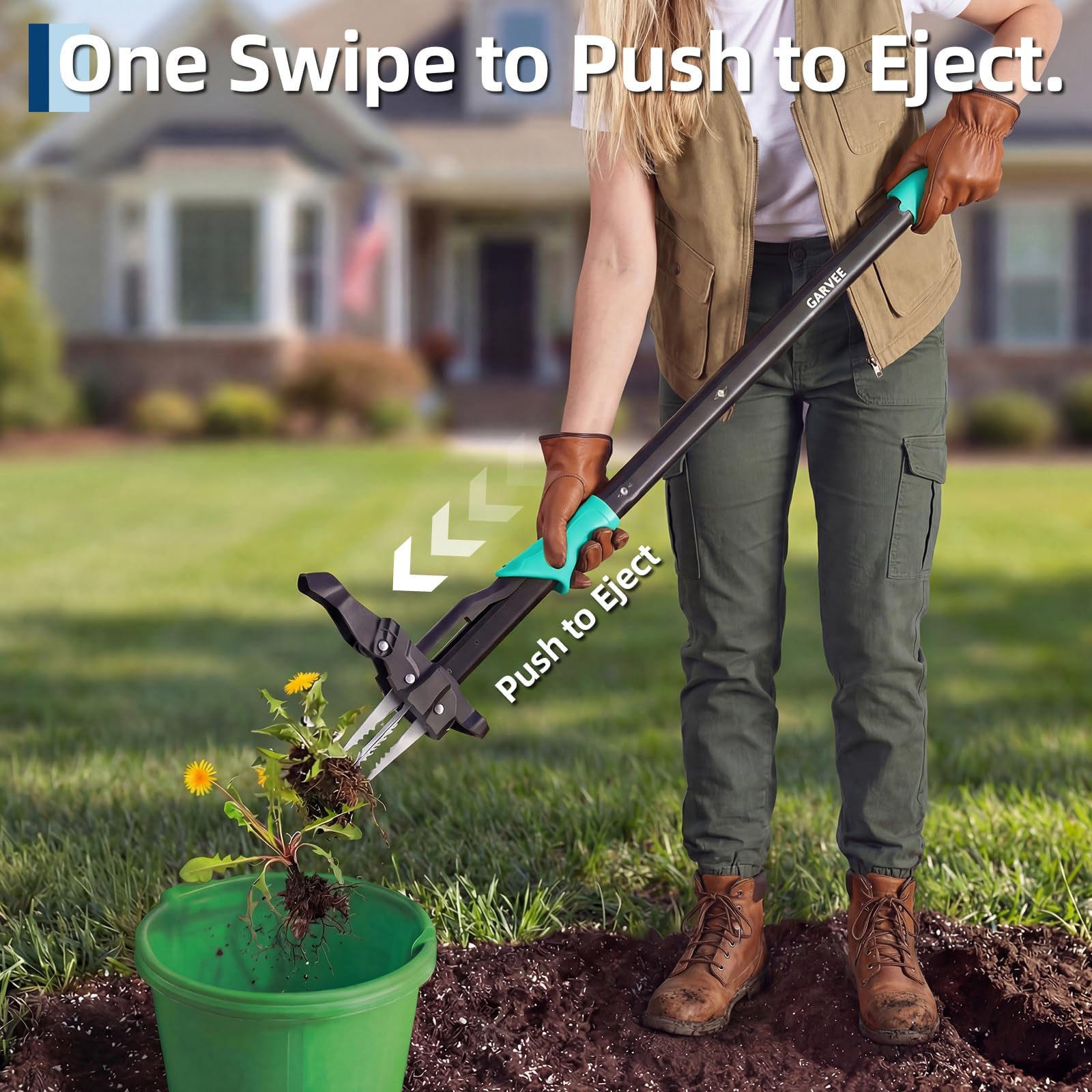 Long Handle Stand Up Weed Pull - Gardening Tools Green review and price