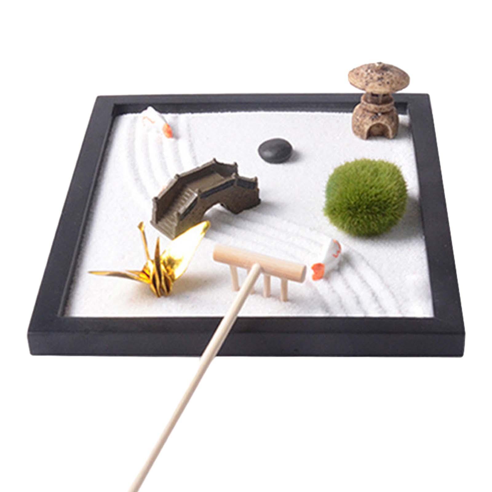 Zen Garden Sand Tray for Desk  - Zen Gardening Tools review and price