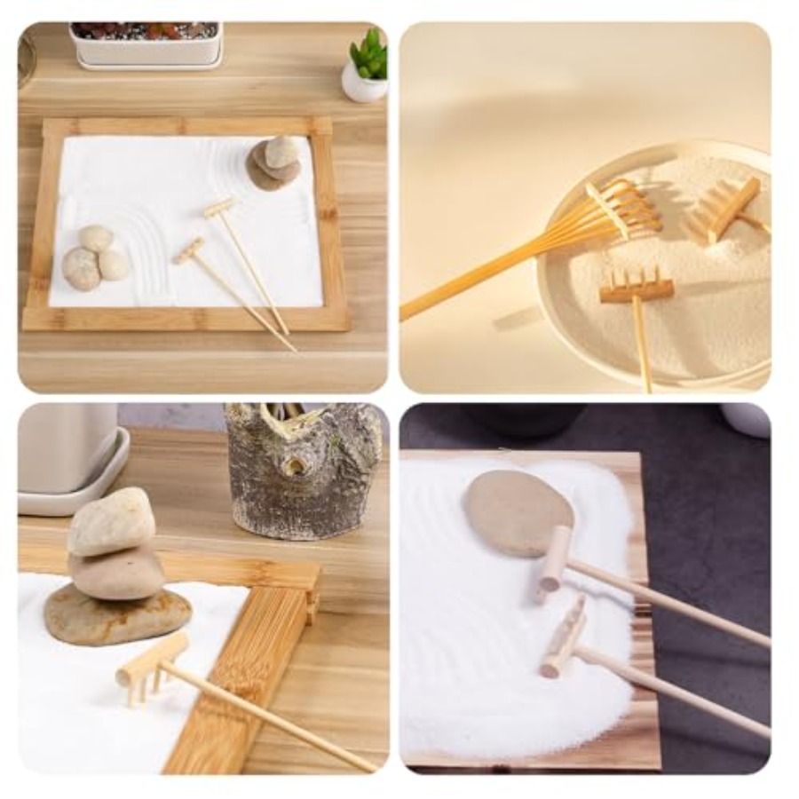 7pcs Miniature Tabletop Rock S - Zen Gardening Tools review and price