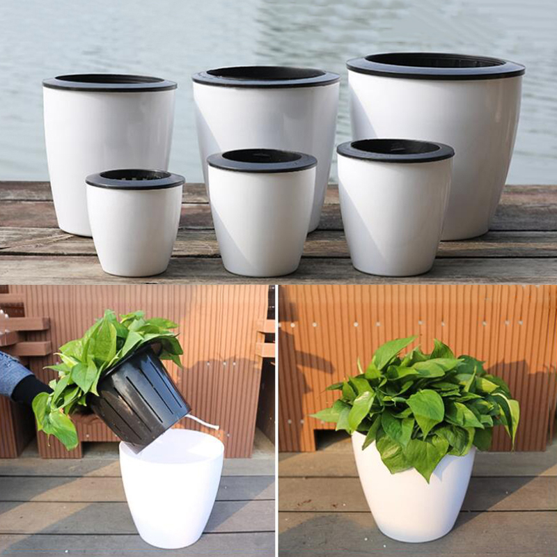 Lazy Flower Automatic Pot Flow - Gardening Tools Green review and price