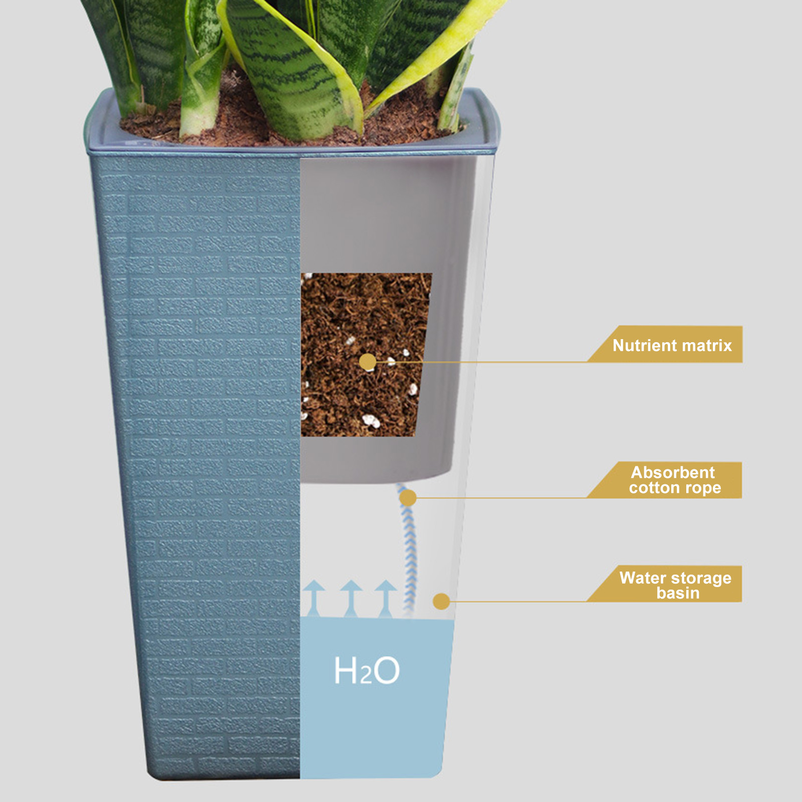 Self Watering Planter Handmade - Gardening Tools Green review and price