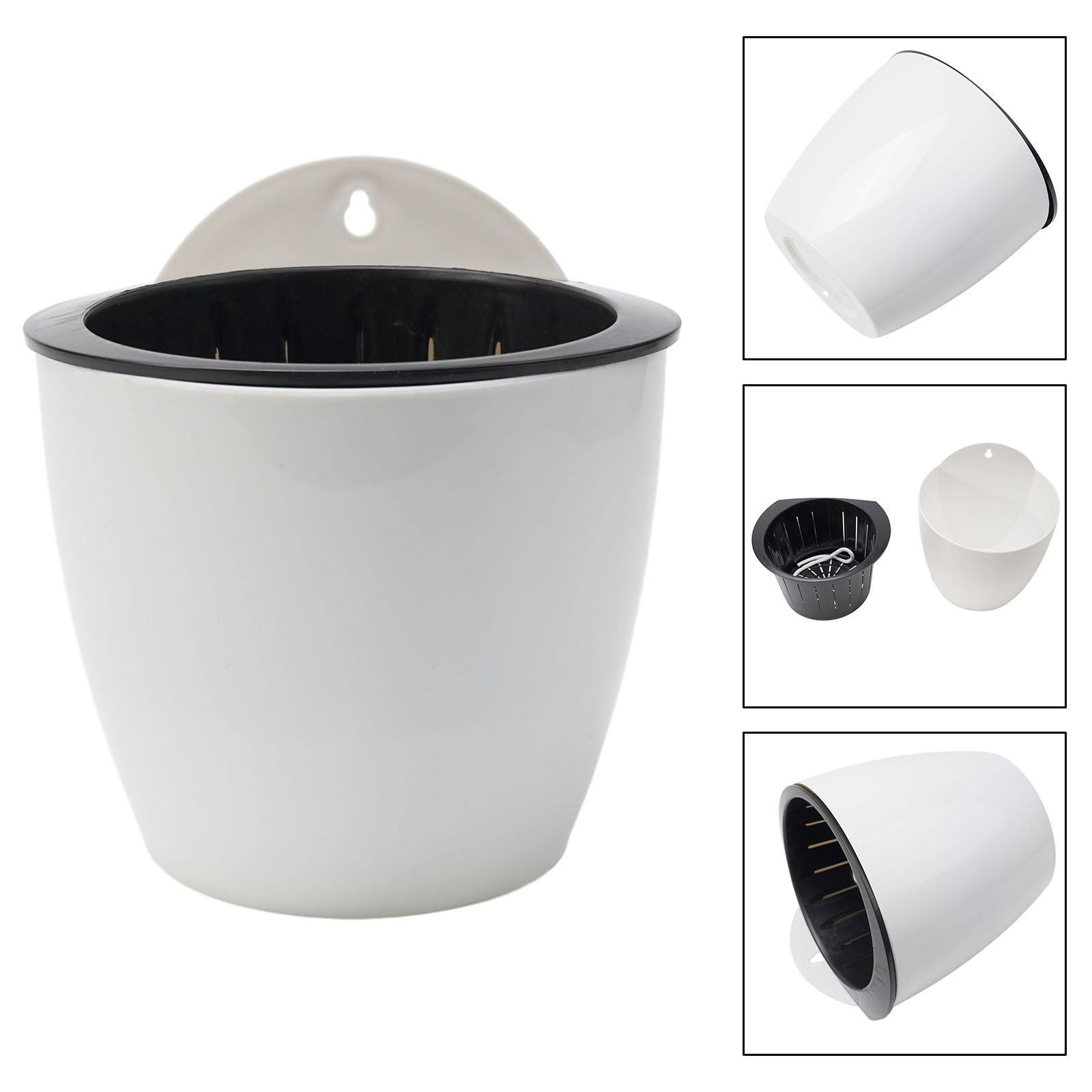 1X Wall-Mounted Flower Pot Aut - Gardening Tools Green review and price