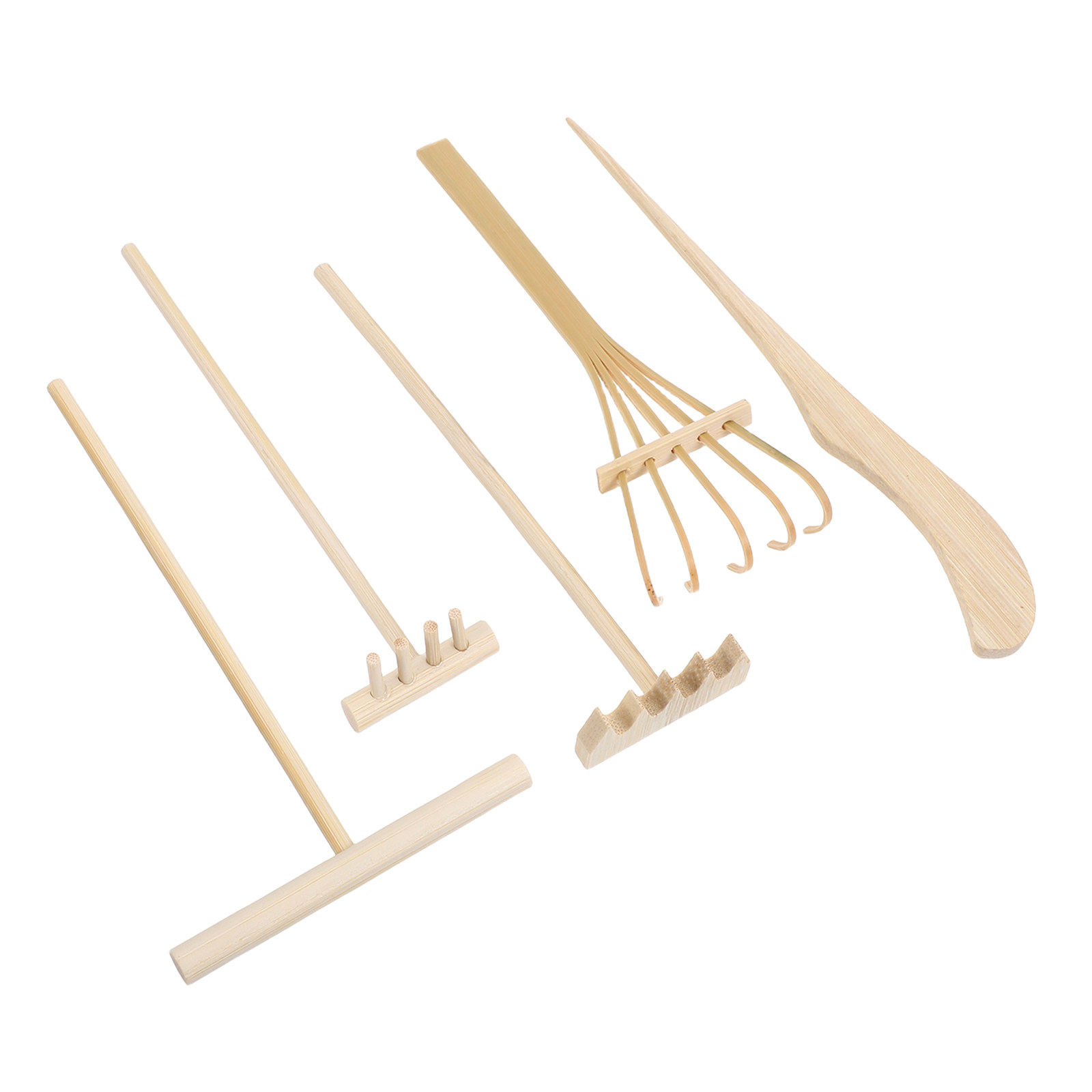 5Pcs Mini Bamboo Zen Garden Ra - Zen Gardening Tools review and price